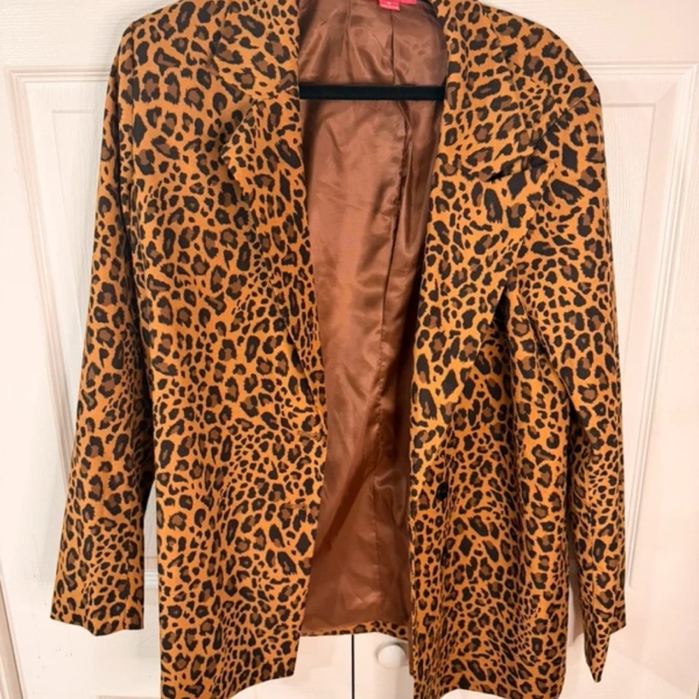 Nasty Gal Leopard Print Blazer